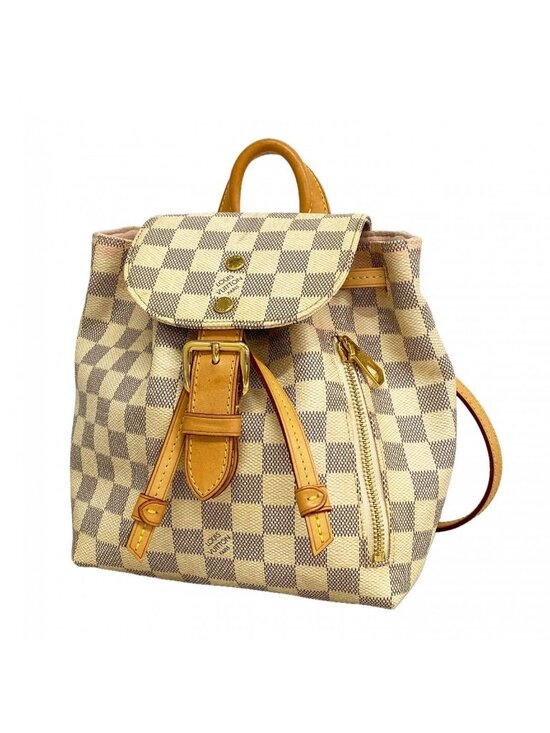 Louis Vuitton Backpack Damier Azur Sperone BB White